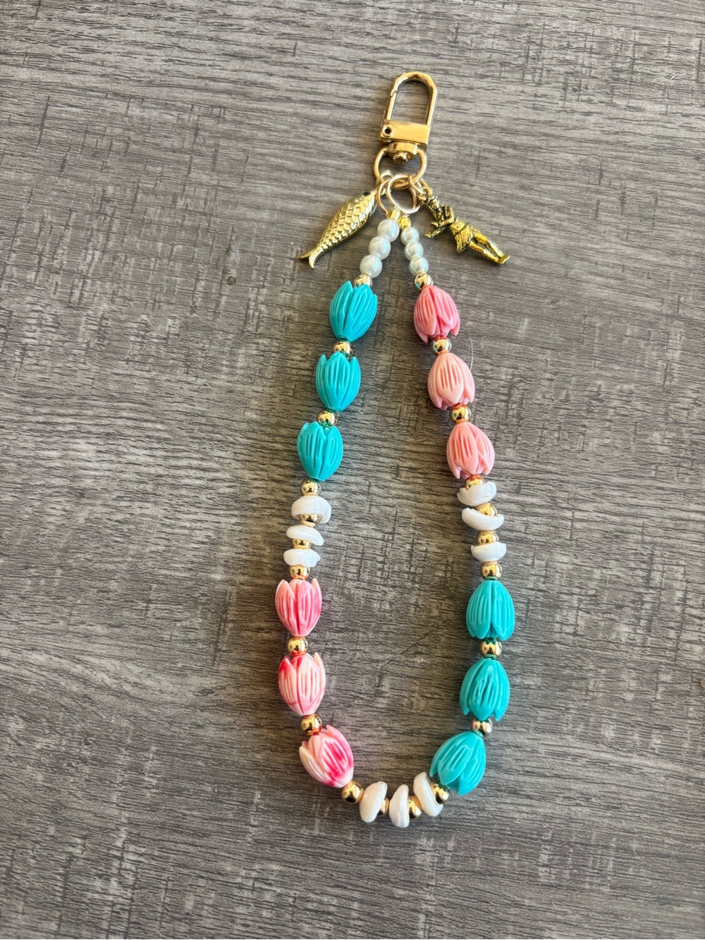 Hawaiian Beaded Keychain/Bag Charm